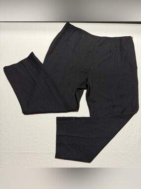 Carlisle Black wool blend pants